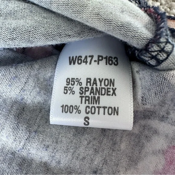 Loveappella Navy Floral Maxi Dress Size Small V Neck Boho Spring Summer - Picture 4 of 8